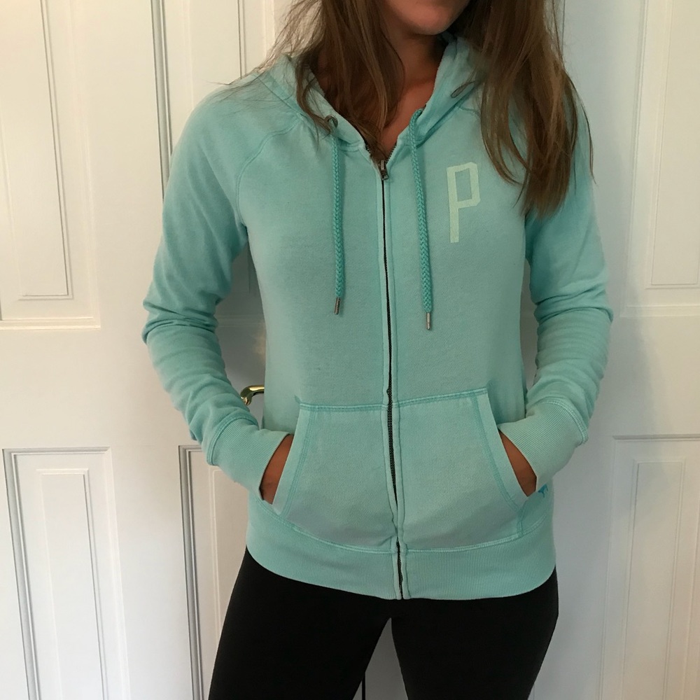 Victoria Secret-Pink Zip Up Sweatshirt